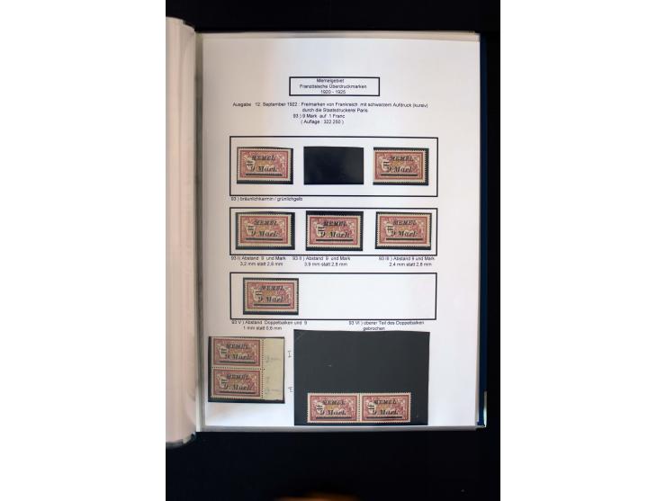 1828/1923, schöne und umfangreiche Sammlung in 7 Alben, dabei ab Vorphila über Preußen und Deutsches Reich mit gutem Brustchi
