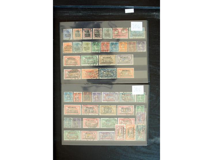 1920/39, sehr gute, fast ausschließlich gestempelte Partie mit vielen guten Werten dabei u.a. 1c(2), 13(9), 31IyPFIa, 33(3), 