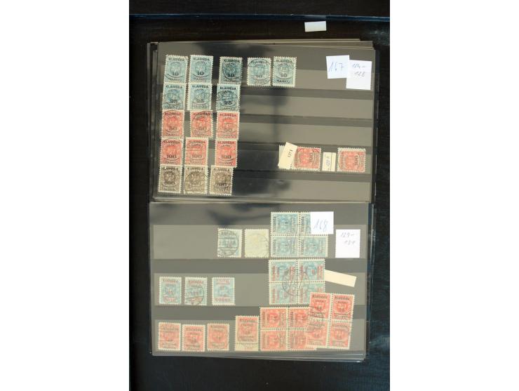 1920/39, sehr gute, fast ausschließlich gestempelte Partie mit vielen guten Werten dabei u.a. 1c(2), 13(9), 31IyPFIa, 33(3), 