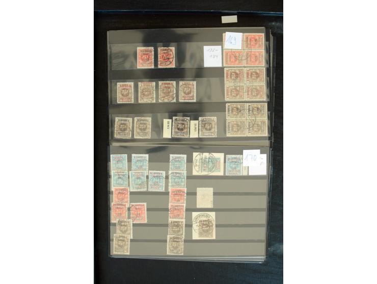 1920/39, sehr gute, fast ausschließlich gestempelte Partie mit vielen guten Werten dabei u.a. 1c(2), 13(9), 31IyPFIa, 33(3), 
