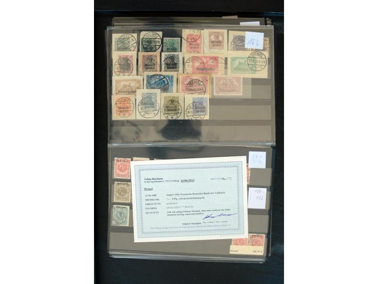 1920/39, sehr gute, fast ausschließlich gestempelte Partie mit vielen guten Werten dabei u.a. 1c(2), 13(9), 31IyPFIa, 33(3), 