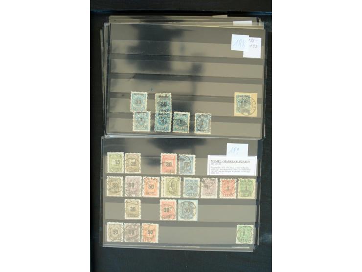 1920/39, sehr gute, fast ausschließlich gestempelte Partie mit vielen guten Werten dabei u.a. 1c(2), 13(9), 31IyPFIa, 33(3), 
