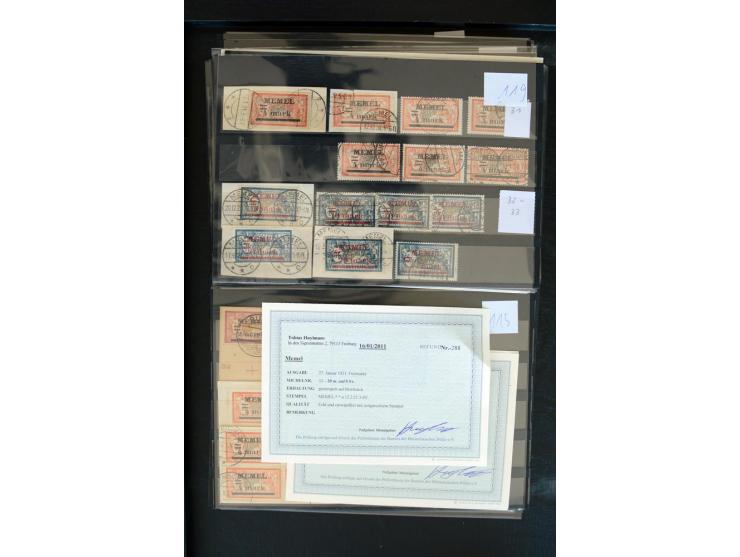 1920/39, sehr gute, fast ausschließlich gestempelte Partie mit vielen guten Werten dabei u.a. 1c(2), 13(9), 31IyPFIa, 33(3), 