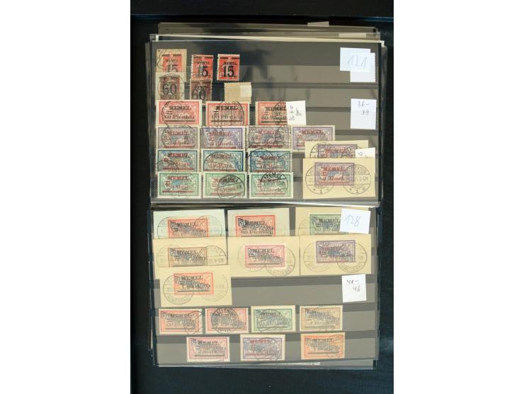 1920/39, sehr gute, fast ausschließlich gestempelte Partie mit vielen guten Werten dabei u.a. 1c(2), 13(9), 31IyPFIa, 33(3), 