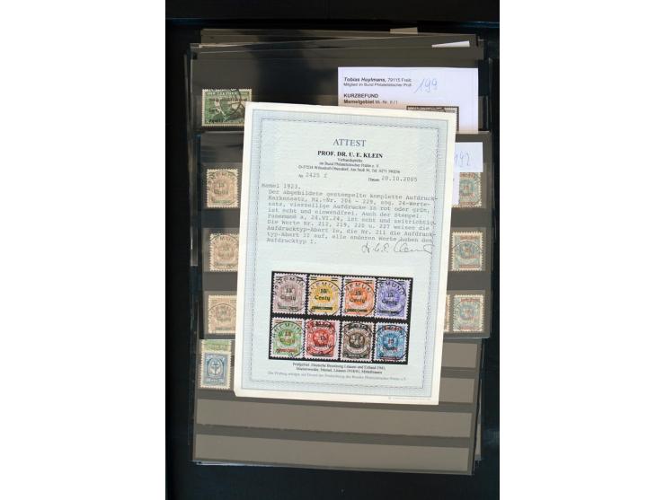1920/39, sehr gute, fast ausschließlich gestempelte Partie mit vielen guten Werten dabei u.a. 1c(2), 13(9), 31IyPFIa, 33(3), 