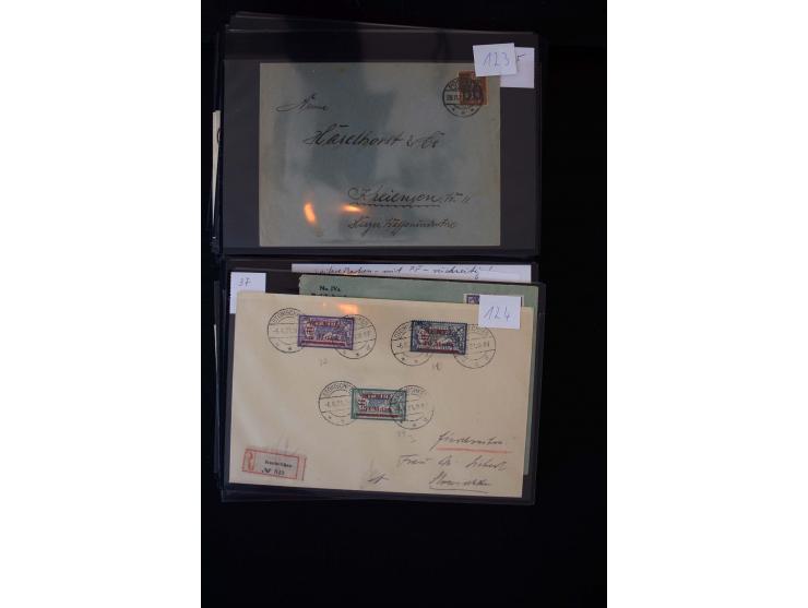 1920/39, hochinteressante Partie mit über 70 Briefen und Karten, dabei viele Einschreiben, Flugpost, gute Frankaturen, besser