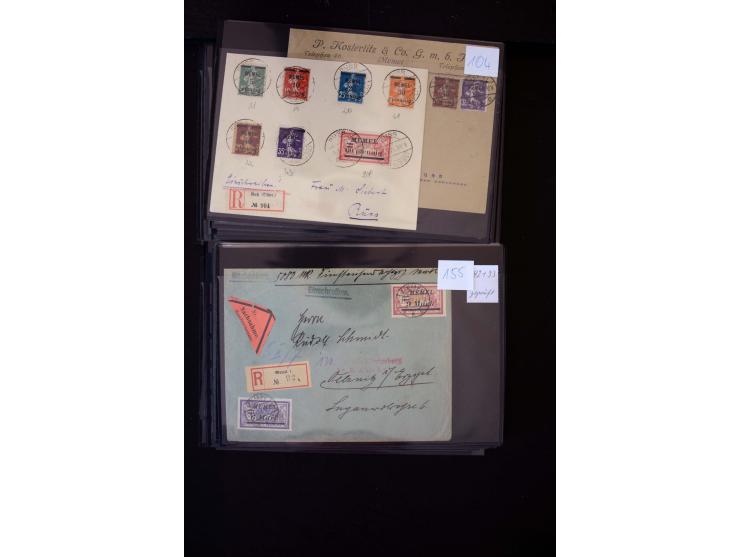 1920/39, hochinteressante Partie mit über 70 Briefen und Karten, dabei viele Einschreiben, Flugpost, gute Frankaturen, besser