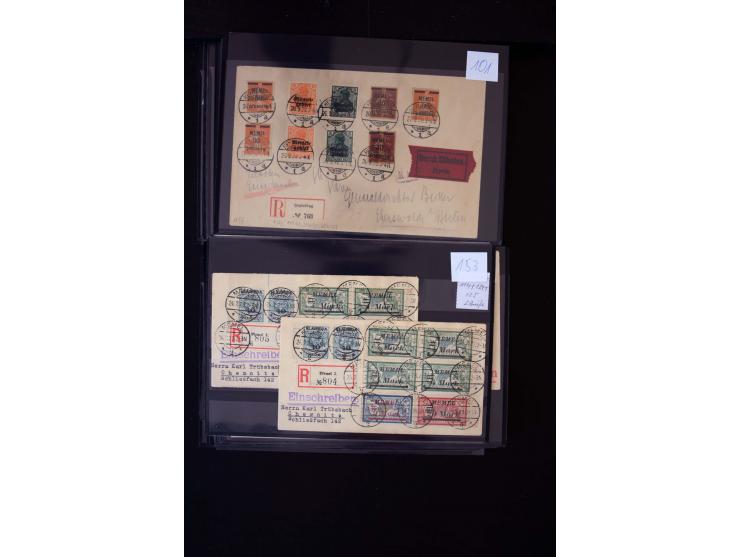 1920/39, hochinteressante Partie mit über 70 Briefen und Karten, dabei viele Einschreiben, Flugpost, gute Frankaturen, besser