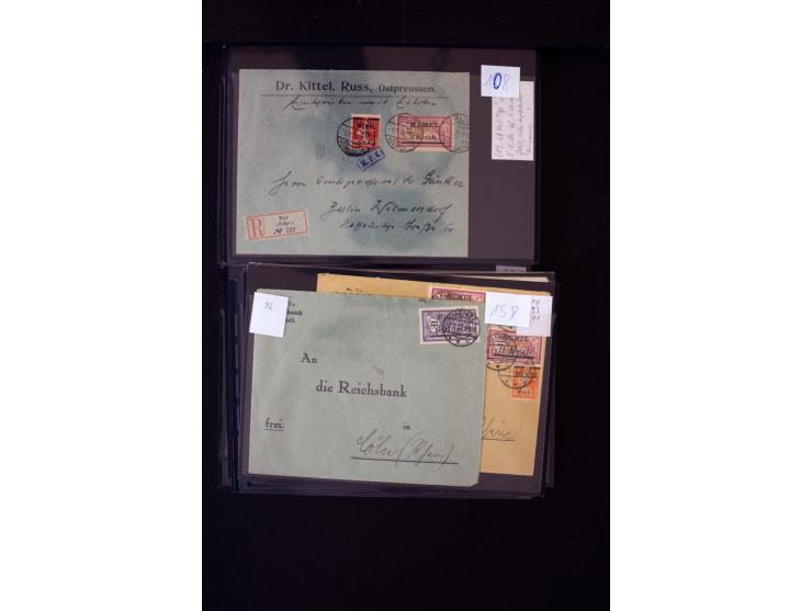 1920/39, hochinteressante Partie mit über 70 Briefen und Karten, dabei viele Einschreiben, Flugpost, gute Frankaturen, besser
