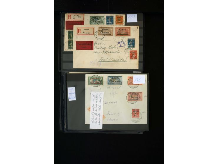 1920/39, hochinteressante Partie mit über 70 Briefen und Karten, dabei viele Einschreiben, Flugpost, gute Frankaturen, besser