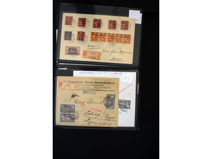 1920/39, hochinteressante Partie mit über 70 Briefen und Karten, dabei viele Einschreiben, Flugpost, gute Frankaturen, besser
