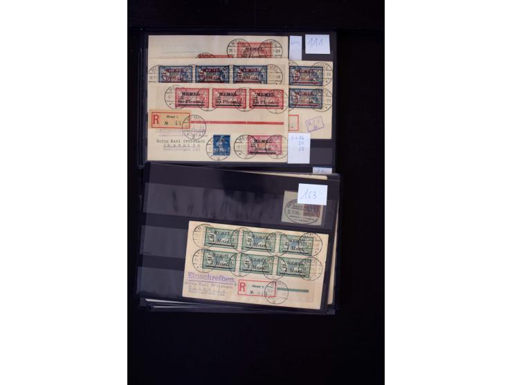 1920/39, hochinteressante Partie mit über 70 Briefen und Karten, dabei viele Einschreiben, Flugpost, gute Frankaturen, besser