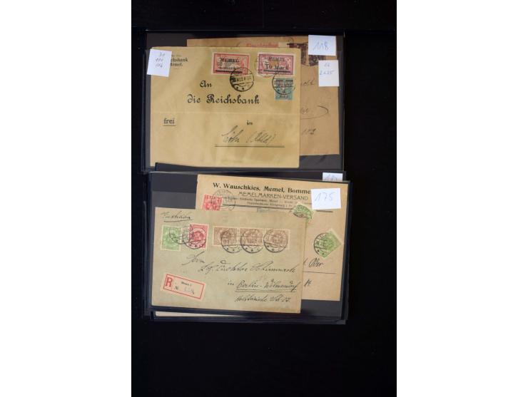 1920/39, hochinteressante Partie mit über 70 Briefen und Karten, dabei viele Einschreiben, Flugpost, gute Frankaturen, besser