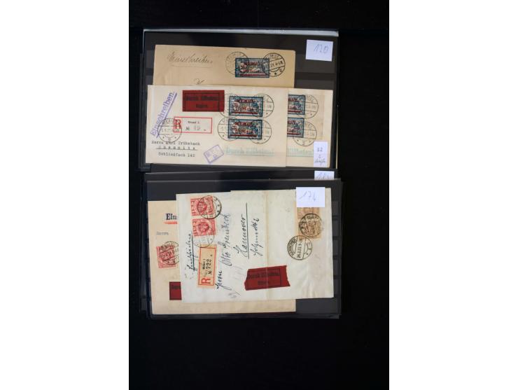 1920/39, hochinteressante Partie mit über 70 Briefen und Karten, dabei viele Einschreiben, Flugpost, gute Frankaturen, besser