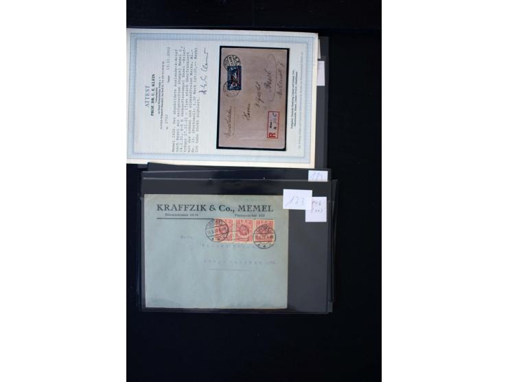 1920/39, hochinteressante Partie mit über 70 Briefen und Karten, dabei viele Einschreiben, Flugpost, gute Frankaturen, besser
