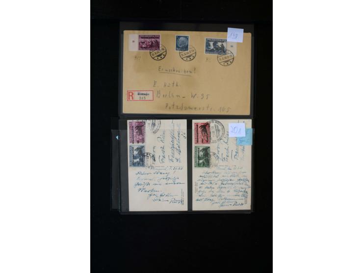 1920/39, hochinteressante Partie mit über 70 Briefen und Karten, dabei viele Einschreiben, Flugpost, gute Frankaturen, besser