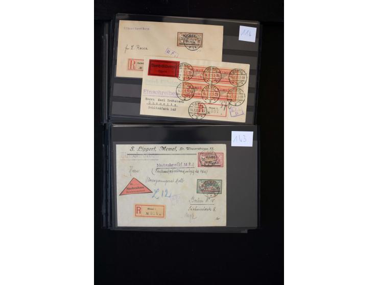 1920/39, hochinteressante Partie mit über 70 Briefen und Karten, dabei viele Einschreiben, Flugpost, gute Frankaturen, besser