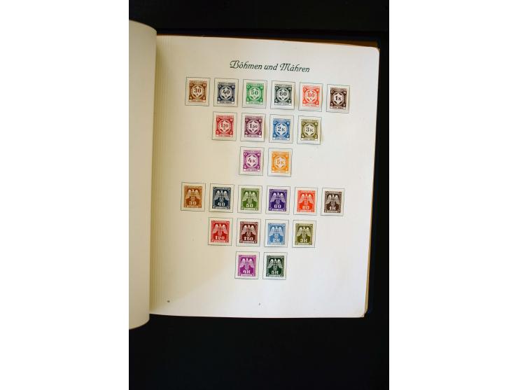 1939/45, postfrische, ungebrauchte und etwas gestempelte Sammlung mit u.a. Kotor Mi.-Nr. 1-6 (Befund Brunel), Laibach kpl., M