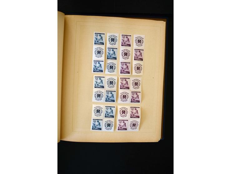 1939/45, postfrische, ungebrauchte und etwas gestempelte Sammlung mit u.a. Kotor Mi.-Nr. 1-6 (Befund Brunel), Laibach kpl., M