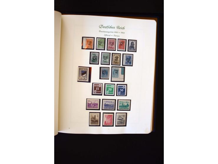1939/45, postfrische, ungebrauchte und etwas gestempelte Sammlung mit u.a. Kotor Mi.-Nr. 1-6 (Befund Brunel), Laibach kpl., M