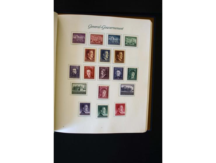 1939/45, postfrische, ungebrauchte und etwas gestempelte Sammlung mit u.a. Kotor Mi.-Nr. 1-6 (Befund Brunel), Laibach kpl., M