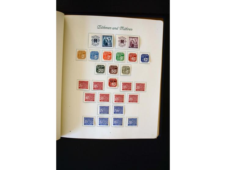 1939/45, postfrische, ungebrauchte und etwas gestempelte Sammlung mit u.a. Kotor Mi.-Nr. 1-6 (Befund Brunel), Laibach kpl., M