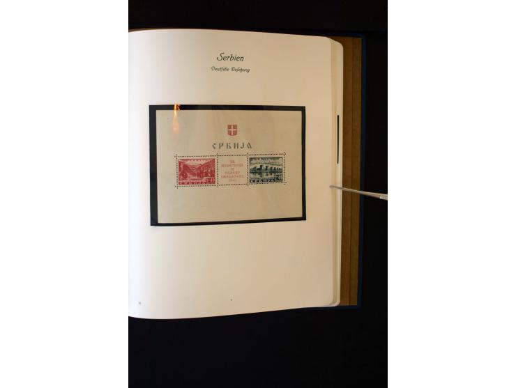 1939/45, postfrische, ungebrauchte und etwas gestempelte Sammlung mit u.a. Kotor Mi.-Nr. 1-6 (Befund Brunel), Laibach kpl., M