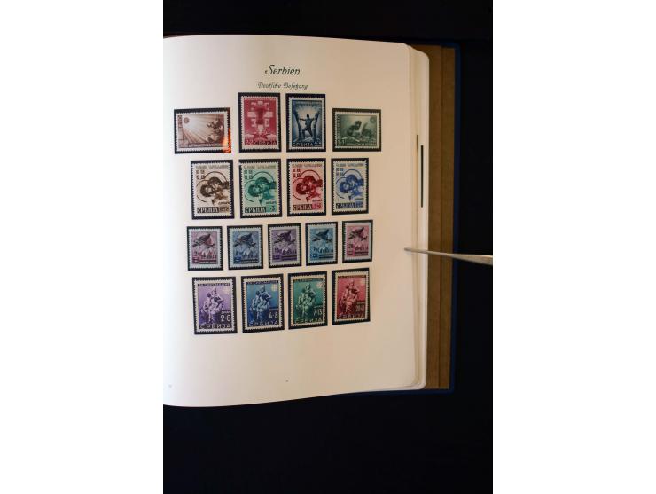 1939/45, postfrische, ungebrauchte und etwas gestempelte Sammlung mit u.a. Kotor Mi.-Nr. 1-6 (Befund Brunel), Laibach kpl., M