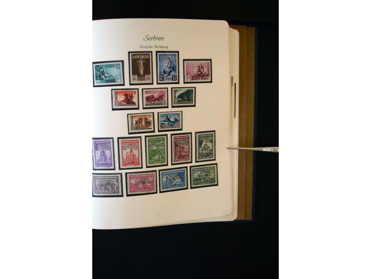 1939/45, postfrische, ungebrauchte und etwas gestempelte Sammlung mit u.a. Kotor Mi.-Nr. 1-6 (Befund Brunel), Laibach kpl., M