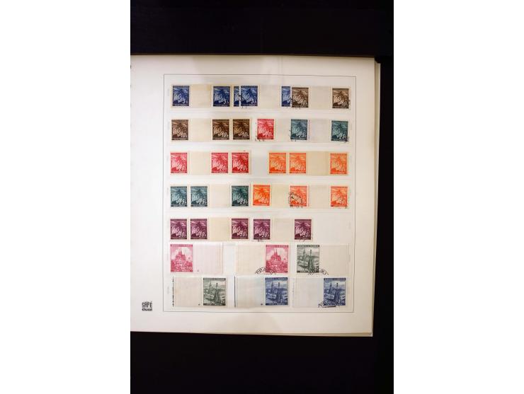 1939/45, postfrische, ungebrauchte und gestempelte Sammlung mit u.a. Theresienstadt-Zulassungsmarke, Albanien kpl., Dänemark 