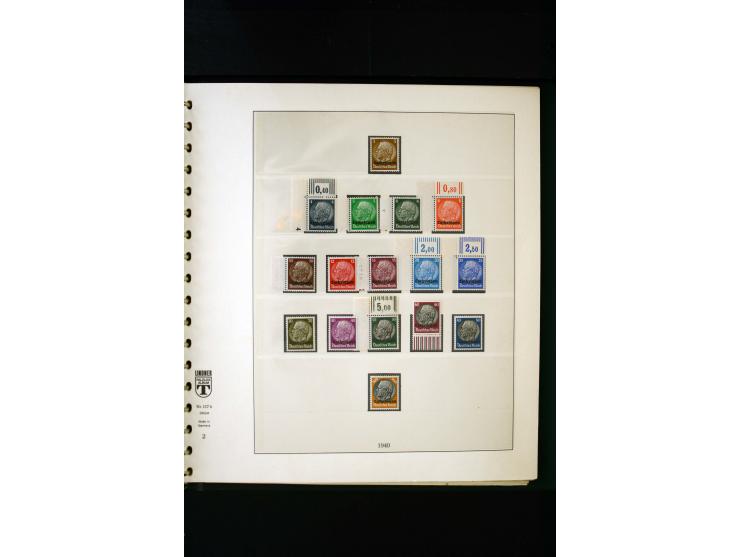 1939/45, postfrische, ungebrauchte und gestempelte Sammlung mit u.a. Theresienstadt-Zulassungsmarke, Albanien kpl., Dänemark 