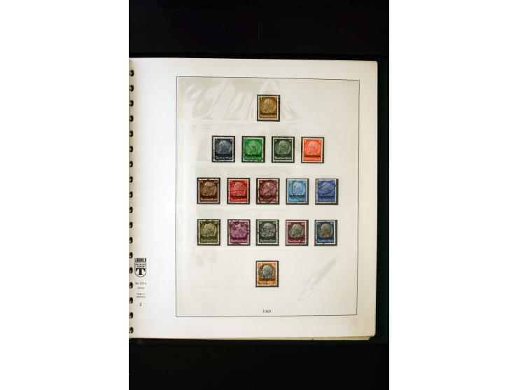 1939/45, postfrische, ungebrauchte und gestempelte Sammlung mit u.a. Theresienstadt-Zulassungsmarke, Albanien kpl., Dänemark 