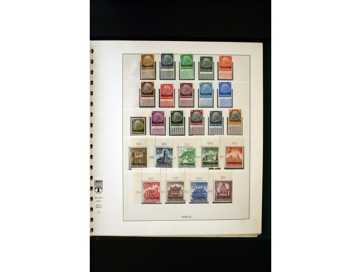 1939/45, postfrische, ungebrauchte und gestempelte Sammlung mit u.a. Theresienstadt-Zulassungsmarke, Albanien kpl., Dänemark 