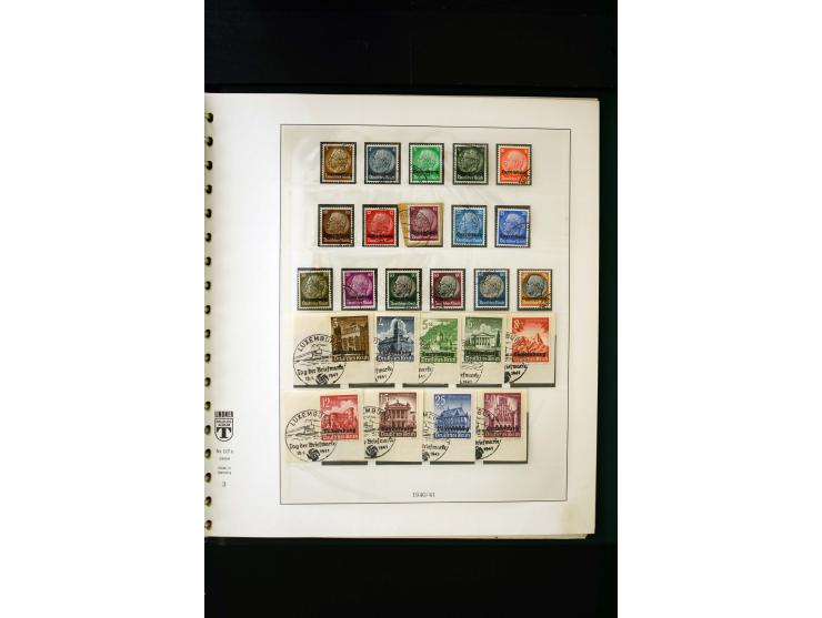 1939/45, postfrische, ungebrauchte und gestempelte Sammlung mit u.a. Theresienstadt-Zulassungsmarke, Albanien kpl., Dänemark 