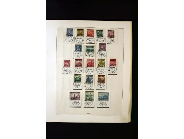1939/45, postfrische, ungebrauchte und gestempelte Sammlung mit u.a. Theresienstadt-Zulassungsmarke, Albanien kpl., Dänemark 