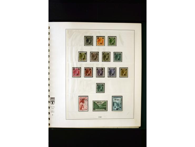 1939/45, postfrische, ungebrauchte und gestempelte Sammlung mit u.a. Theresienstadt-Zulassungsmarke, Albanien kpl., Dänemark 