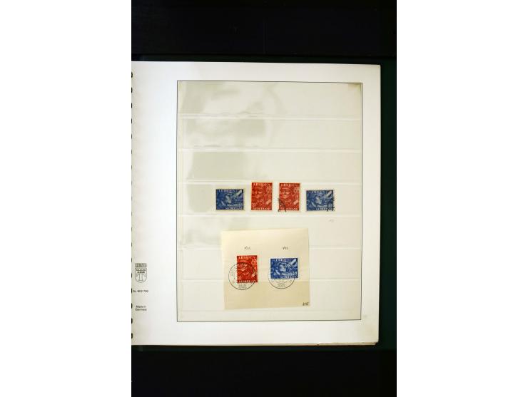 1939/45, postfrische, ungebrauchte und gestempelte Sammlung mit u.a. Theresienstadt-Zulassungsmarke, Albanien kpl., Dänemark 