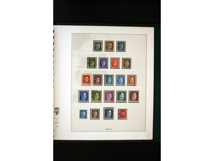 1939/45, postfrische, ungebrauchte und gestempelte Sammlung mit u.a. Theresienstadt-Zulassungsmarke, Albanien kpl., Dänemark 