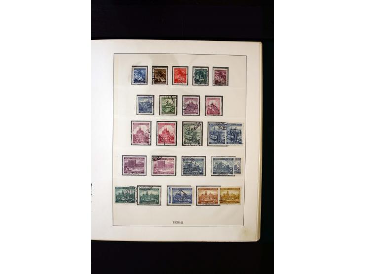 1939/45, postfrische, ungebrauchte und gestempelte Sammlung mit u.a. Theresienstadt-Zulassungsmarke, Albanien kpl., Dänemark 