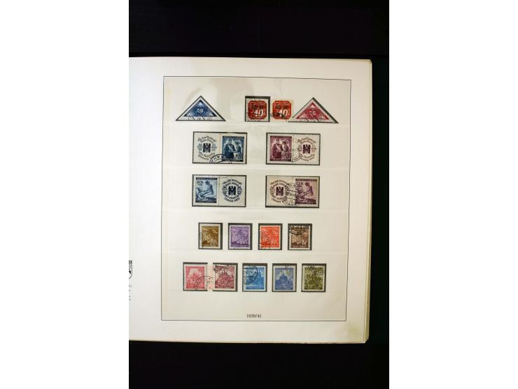 1939/45, postfrische, ungebrauchte und gestempelte Sammlung mit u.a. Theresienstadt-Zulassungsmarke, Albanien kpl., Dänemark 