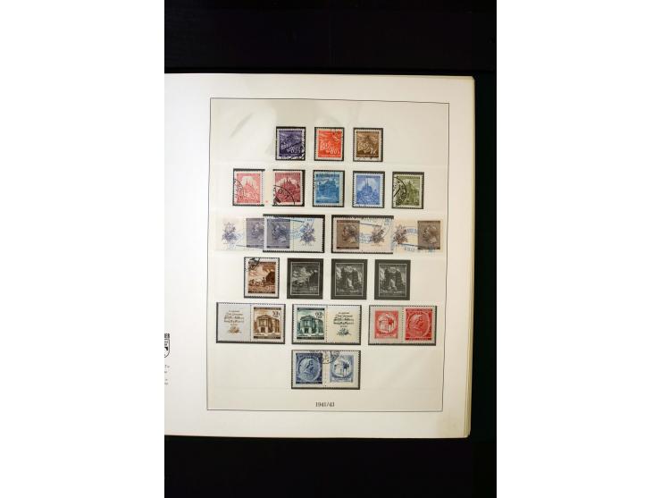 1939/45, postfrische, ungebrauchte und gestempelte Sammlung mit u.a. Theresienstadt-Zulassungsmarke, Albanien kpl., Dänemark 