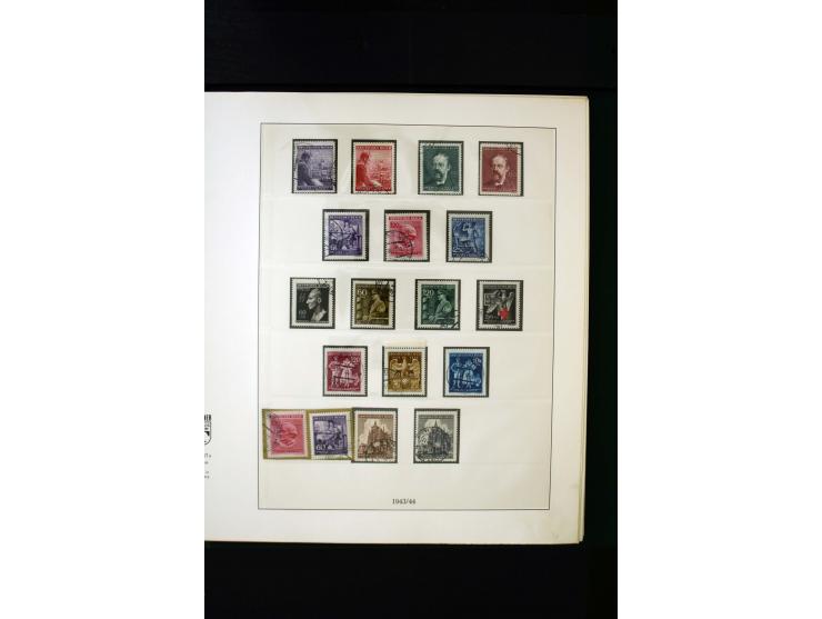 1939/45, postfrische, ungebrauchte und gestempelte Sammlung mit u.a. Theresienstadt-Zulassungsmarke, Albanien kpl., Dänemark 