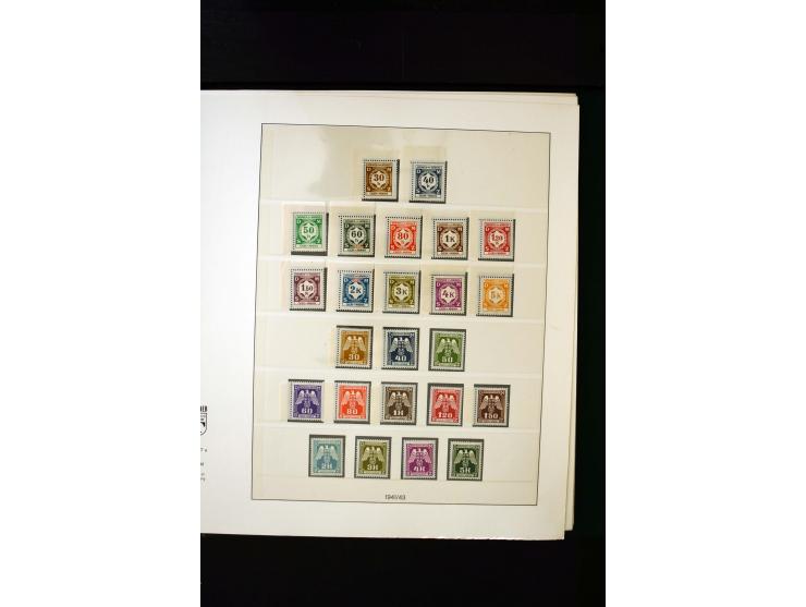 1939/45, postfrische, ungebrauchte und gestempelte Sammlung mit u.a. Theresienstadt-Zulassungsmarke, Albanien kpl., Dänemark 