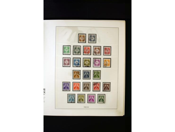 1939/45, postfrische, ungebrauchte und gestempelte Sammlung mit u.a. Theresienstadt-Zulassungsmarke, Albanien kpl., Dänemark 