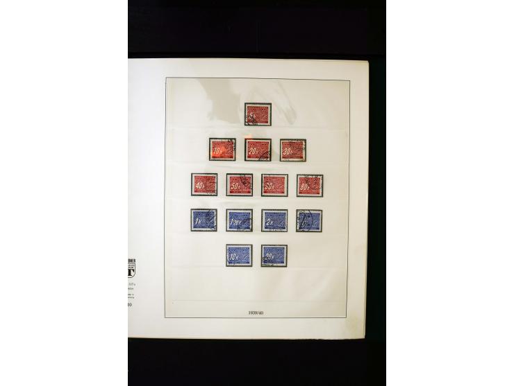 1939/45, postfrische, ungebrauchte und gestempelte Sammlung mit u.a. Theresienstadt-Zulassungsmarke, Albanien kpl., Dänemark 