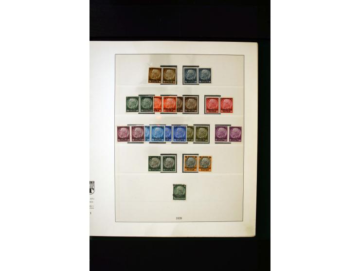 1939/45, postfrische, ungebrauchte und gestempelte Sammlung mit u.a. Theresienstadt-Zulassungsmarke, Albanien kpl., Dänemark 