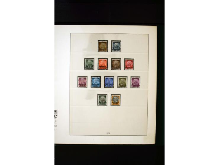 1939/45, postfrische, ungebrauchte und gestempelte Sammlung mit u.a. Theresienstadt-Zulassungsmarke, Albanien kpl., Dänemark 