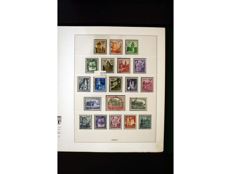 1939/45, postfrische, ungebrauchte und gestempelte Sammlung mit u.a. Theresienstadt-Zulassungsmarke, Albanien kpl., Dänemark 