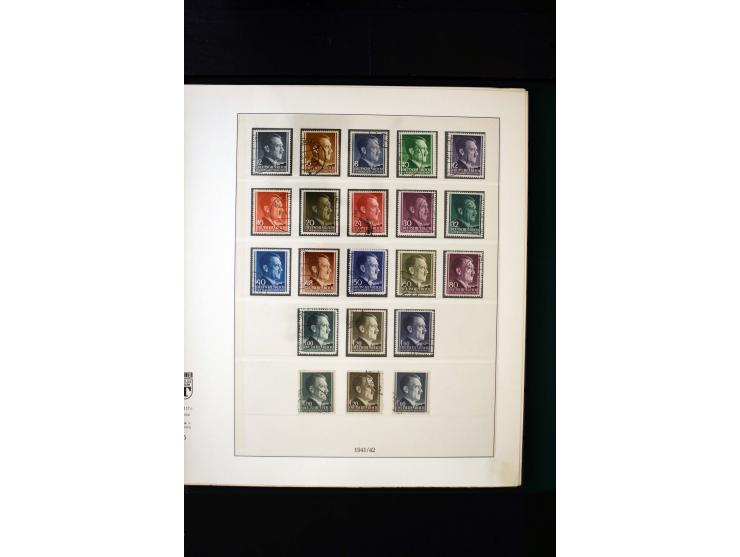 1939/45, postfrische, ungebrauchte und gestempelte Sammlung mit u.a. Theresienstadt-Zulassungsmarke, Albanien kpl., Dänemark 