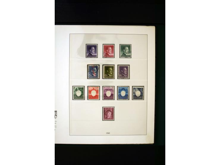 1939/45, postfrische, ungebrauchte und gestempelte Sammlung mit u.a. Theresienstadt-Zulassungsmarke, Albanien kpl., Dänemark 